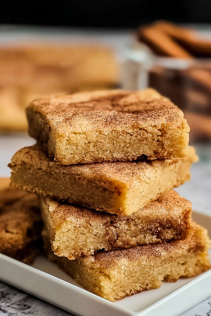 chewy snickerdoodle cookie bars