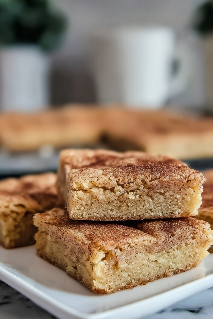 chewy snickerdoodle cookie bars