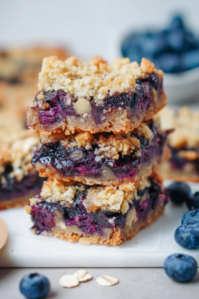 blueberry oat crumble bars