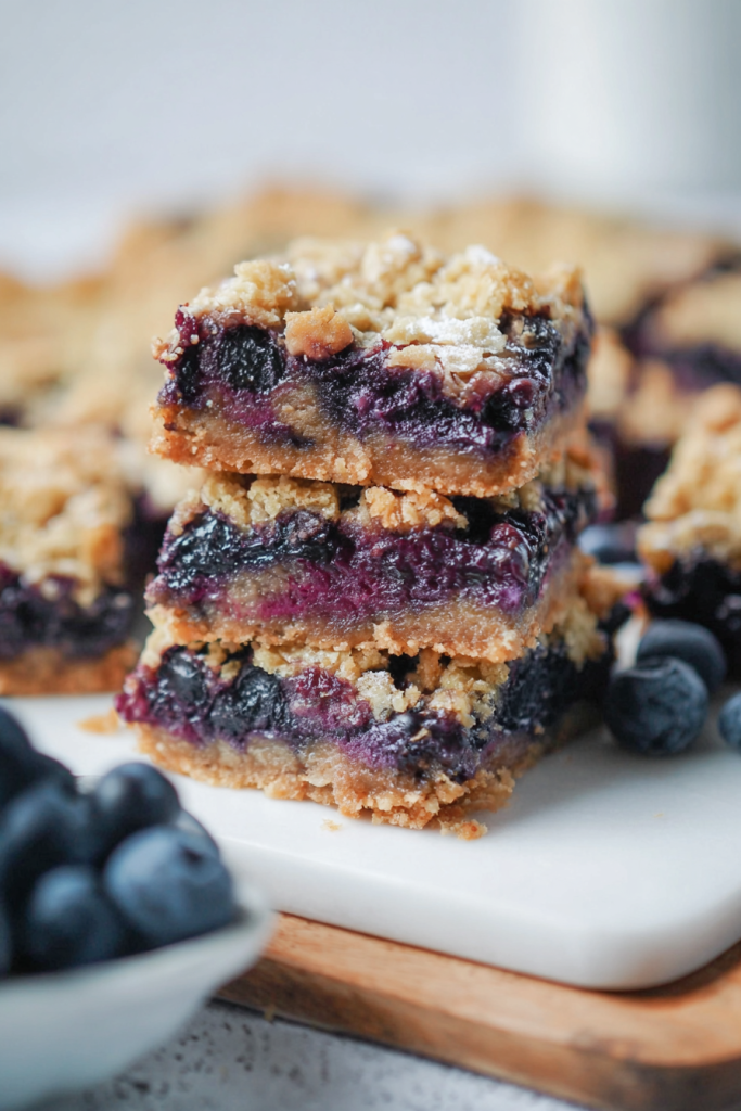 blueberry oat crumble bars