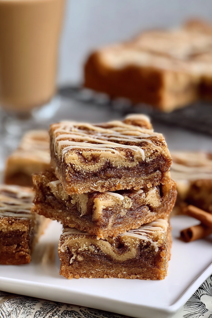 cinnamon roll blondies