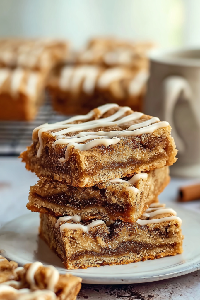 cinnamon roll blondies