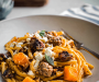 Butternut Squash Sausage Pasta with Goat Cheese Recipe