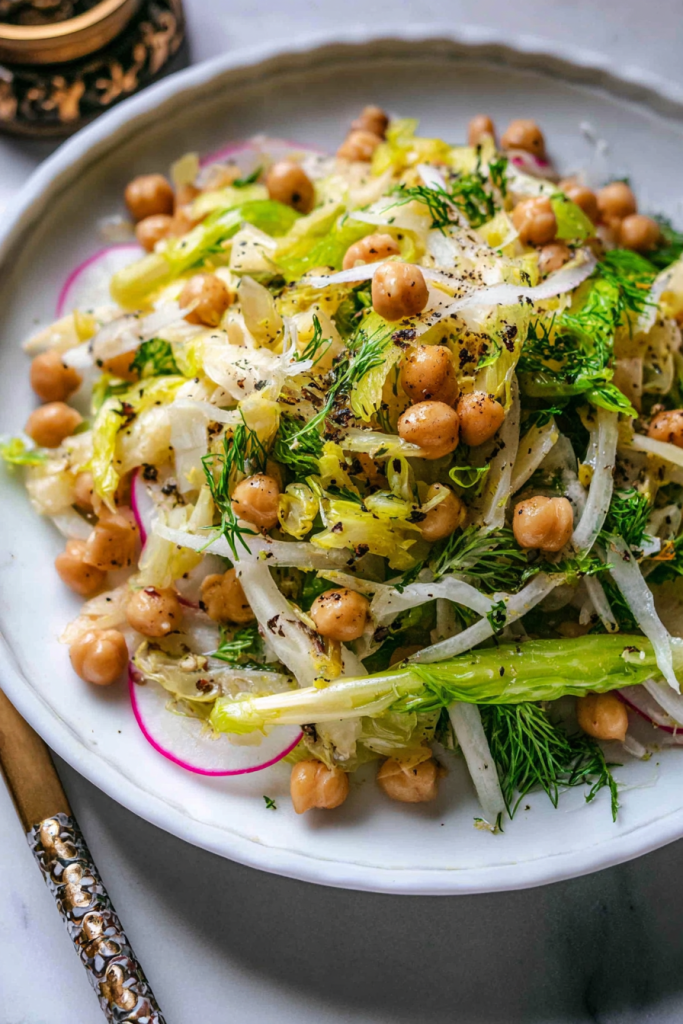 fennel and chickpea salad