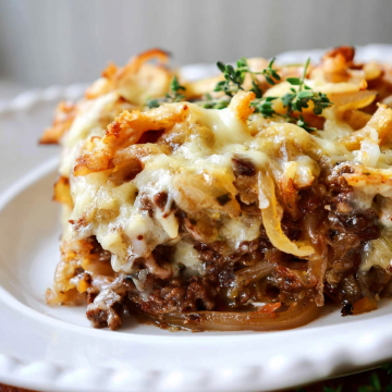 French Onion Beef Casserole
