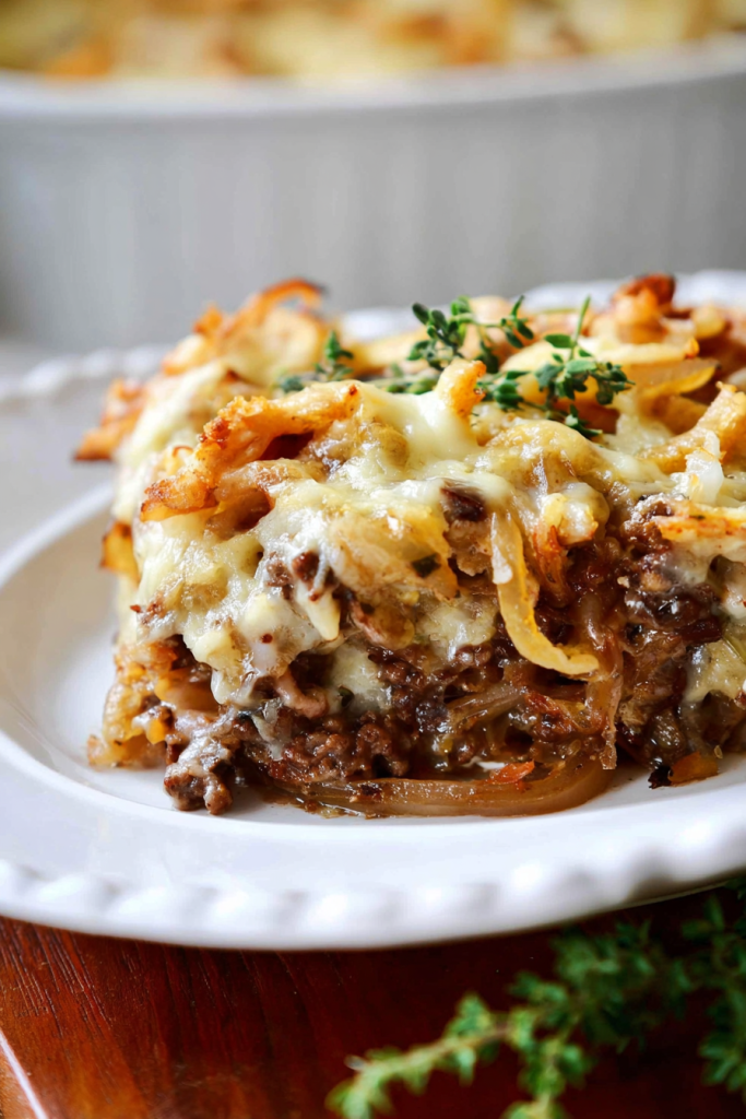 French Onion Beef Casserole