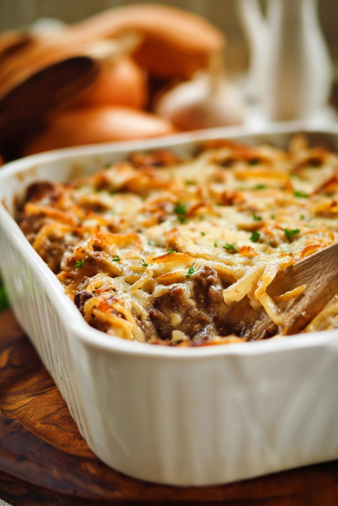 French Onion Beef Casserole