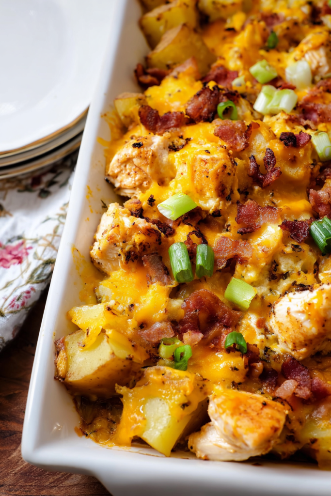 Loaded Chicken and Potato Casserole