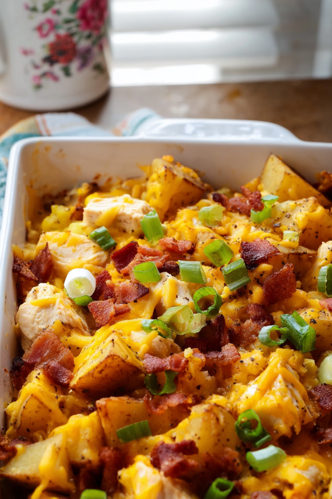 Loaded Chicken and Potato Casserole