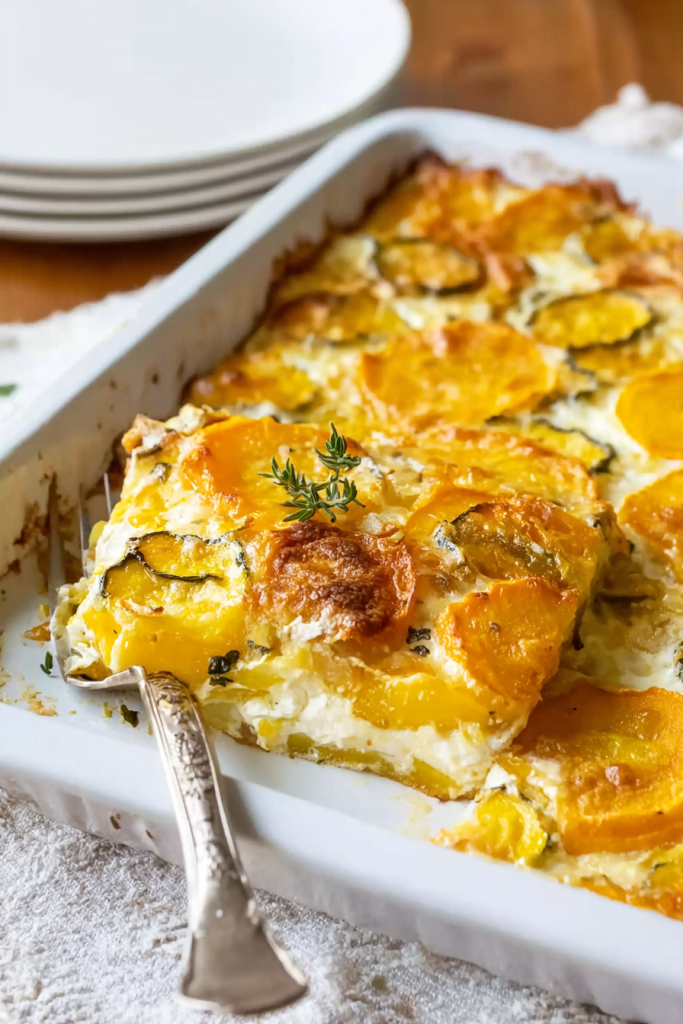 sheet pan squash casserole