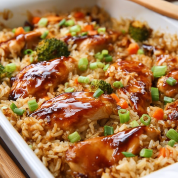 Teriyaki Chicken and Rice Casserole