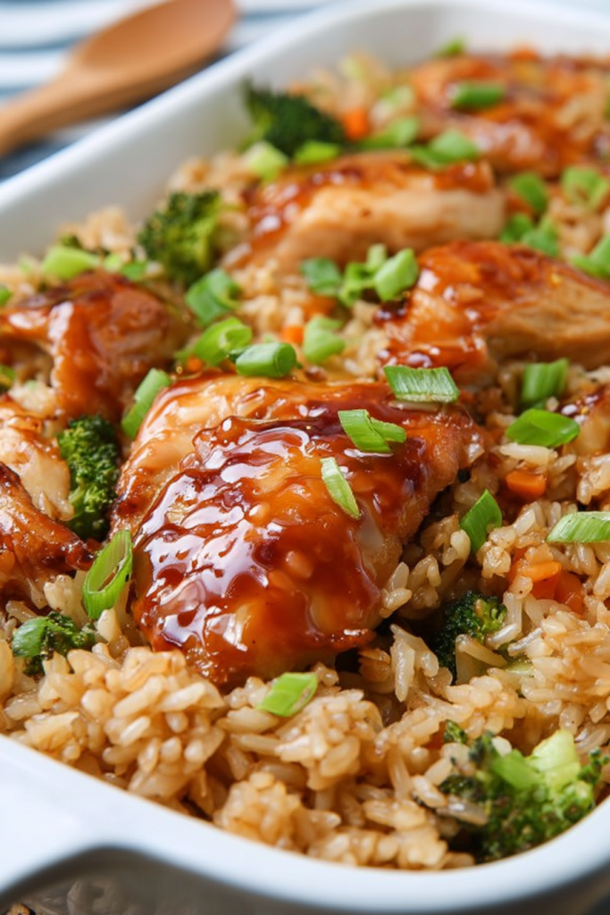 Teriyaki Chicken and Rice Casserole