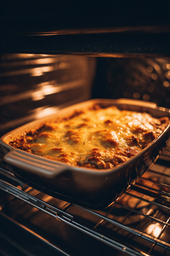 creamy beef green chili casserole