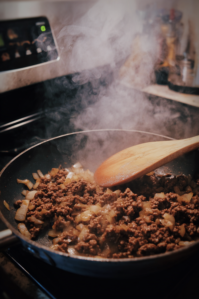 creamy beef green chili casserole