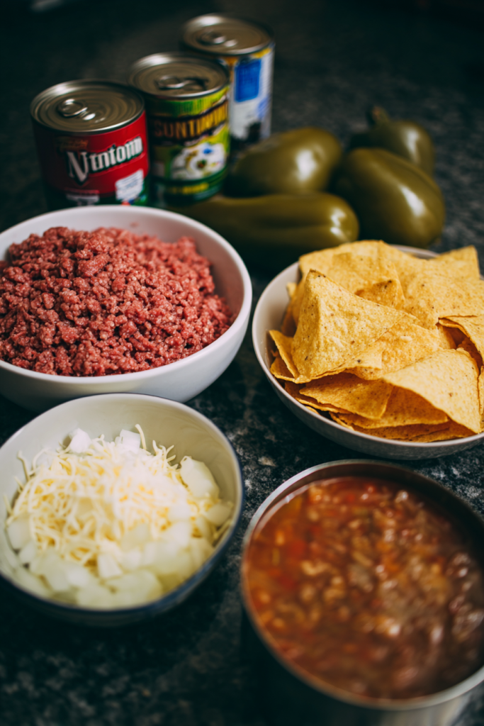 creamy beef green chili casserole