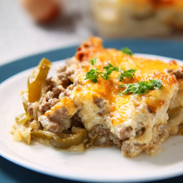 Creamy Beef and Green Chili Casserole