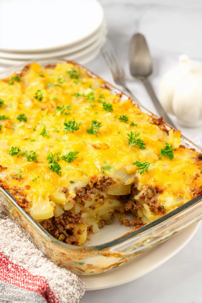 ground beef and potato casserole