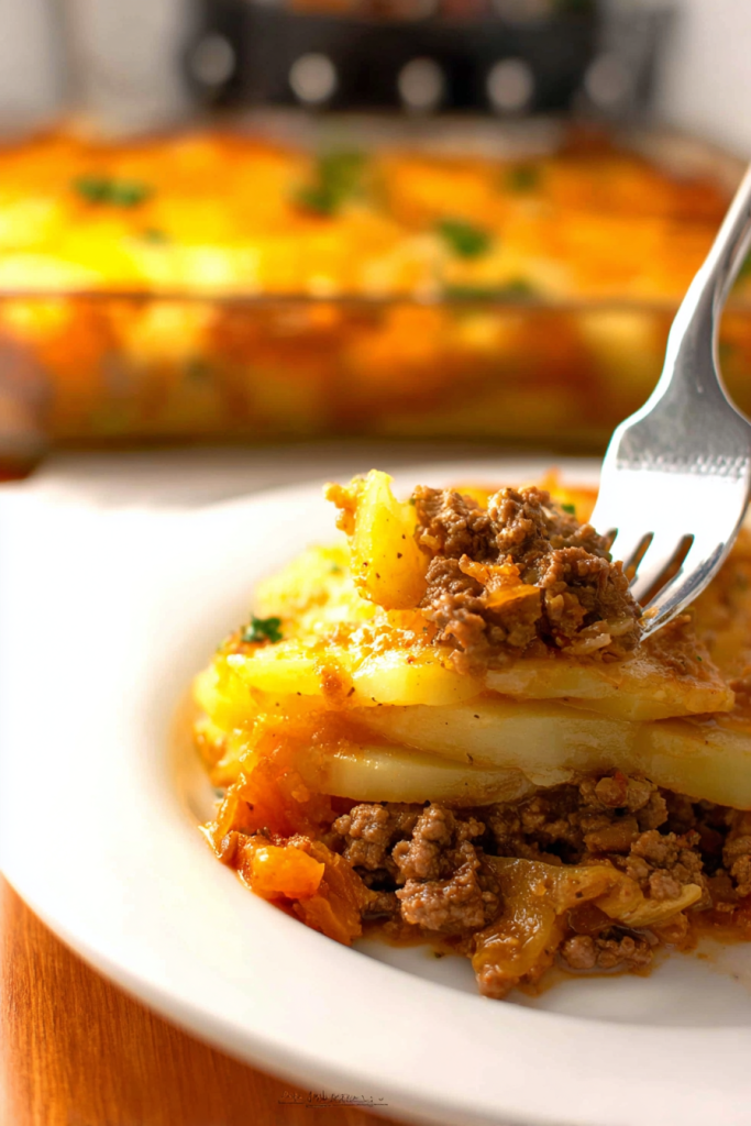 ground beef and potato casserole