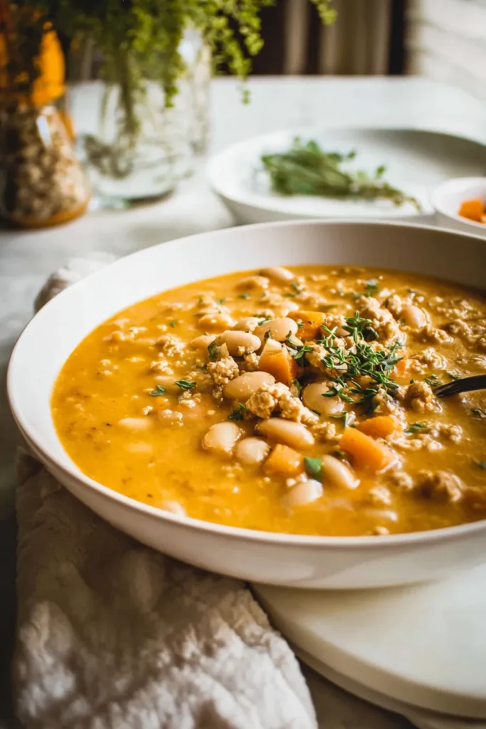 Turkey Pumpkin White Bean Chili